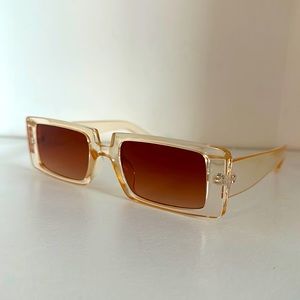 Rectangular shaped sunglasses